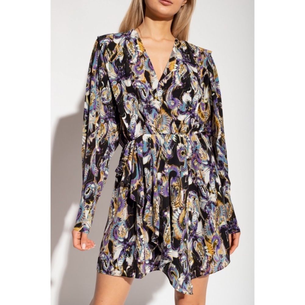 IRO Damie Silk Floral Dress Sz 40 (US 8) Revolve